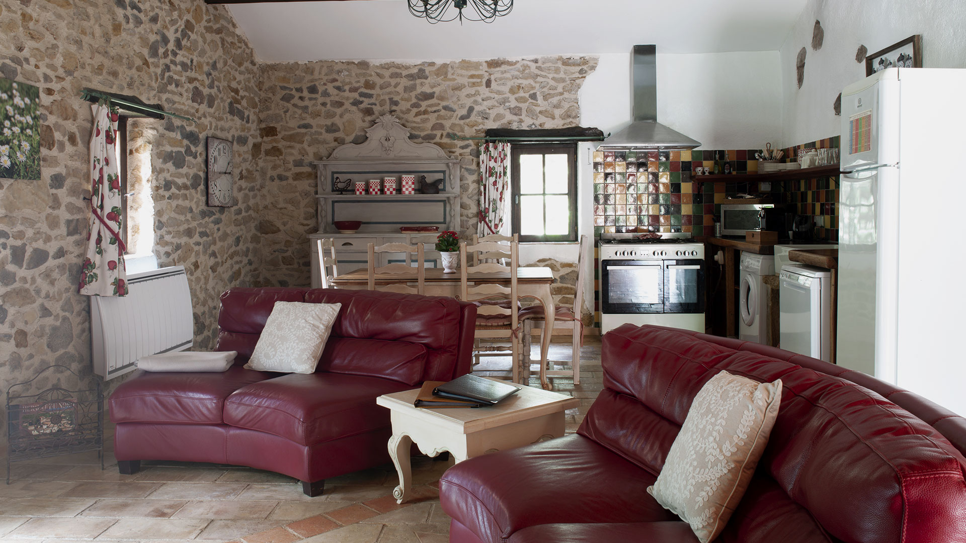 Living room with kitchen languedoc roussillon holiday rentals